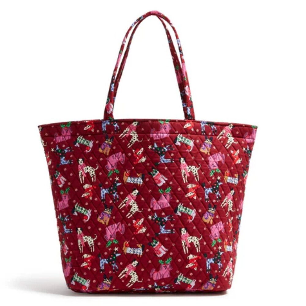 Vera Bradley Essential Grand Tote In Holiday Hound